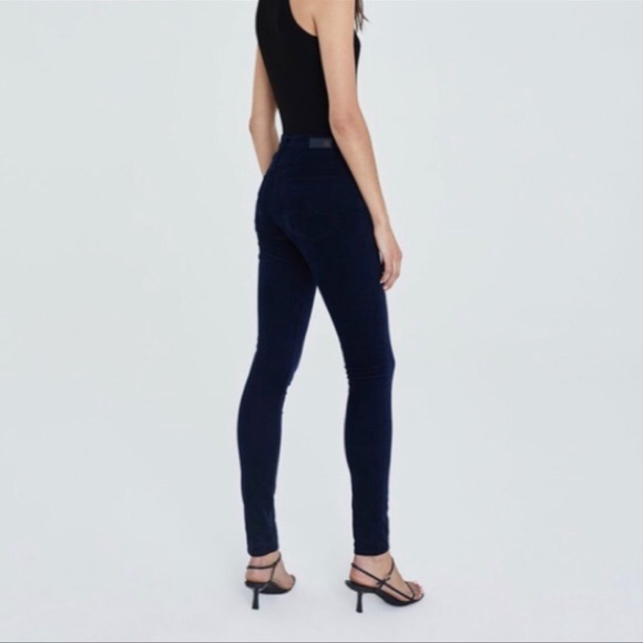 Ag The Farrah High-Rise Skinny Jeans | Black - Picture 3 of 12
